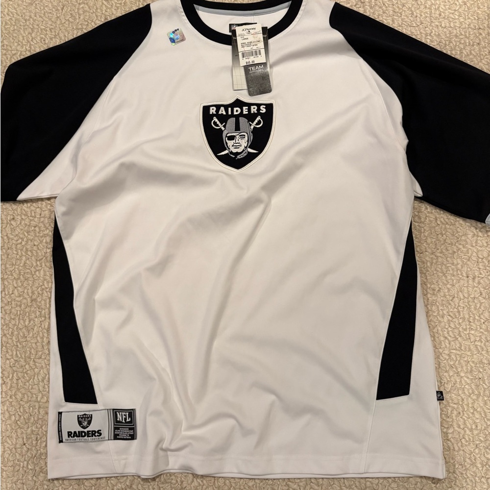Raiders by Lee Men's Black and White Shirt